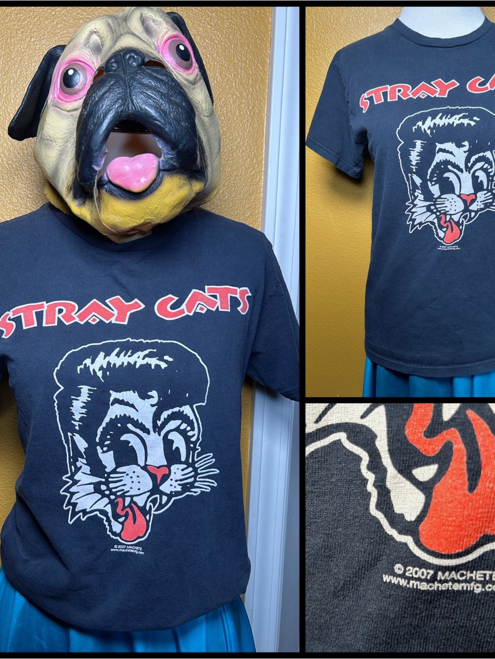 VINTAGE, STRAY CATS tee!!